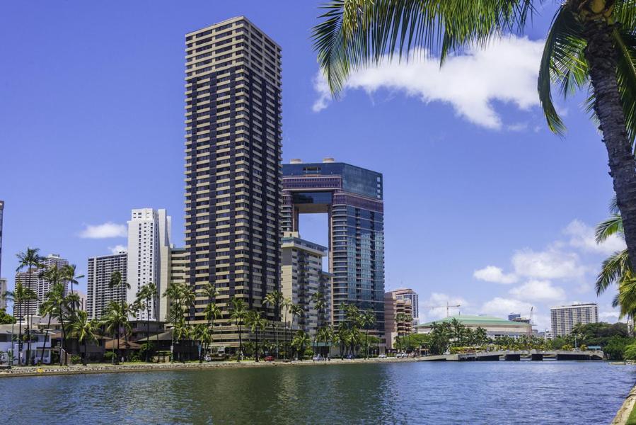 شقة Hawaiian Monarch Penthouse 401 By Hawaii Ocean Club هونولولو المظهر الخارجي الصورة